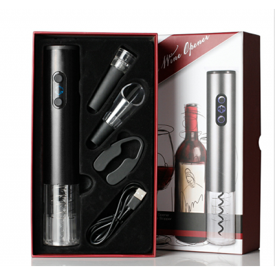 Hot Amazon 2021 Innovative Products Auto Gift Sets USB Charged with Electric Wine Opener and Wine Preserver Included from Factor